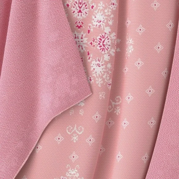 Floral Knit Jacquard Throw Blanket Pink/Cream Threshold designed w/ Studio McGee